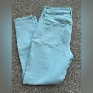 White House Black Market Skinny Crop soft jeans size 4- light blue